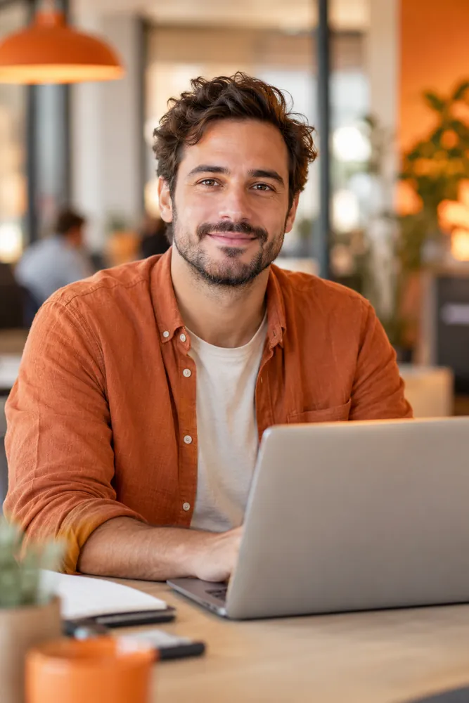 Integration engineer working at a laptop