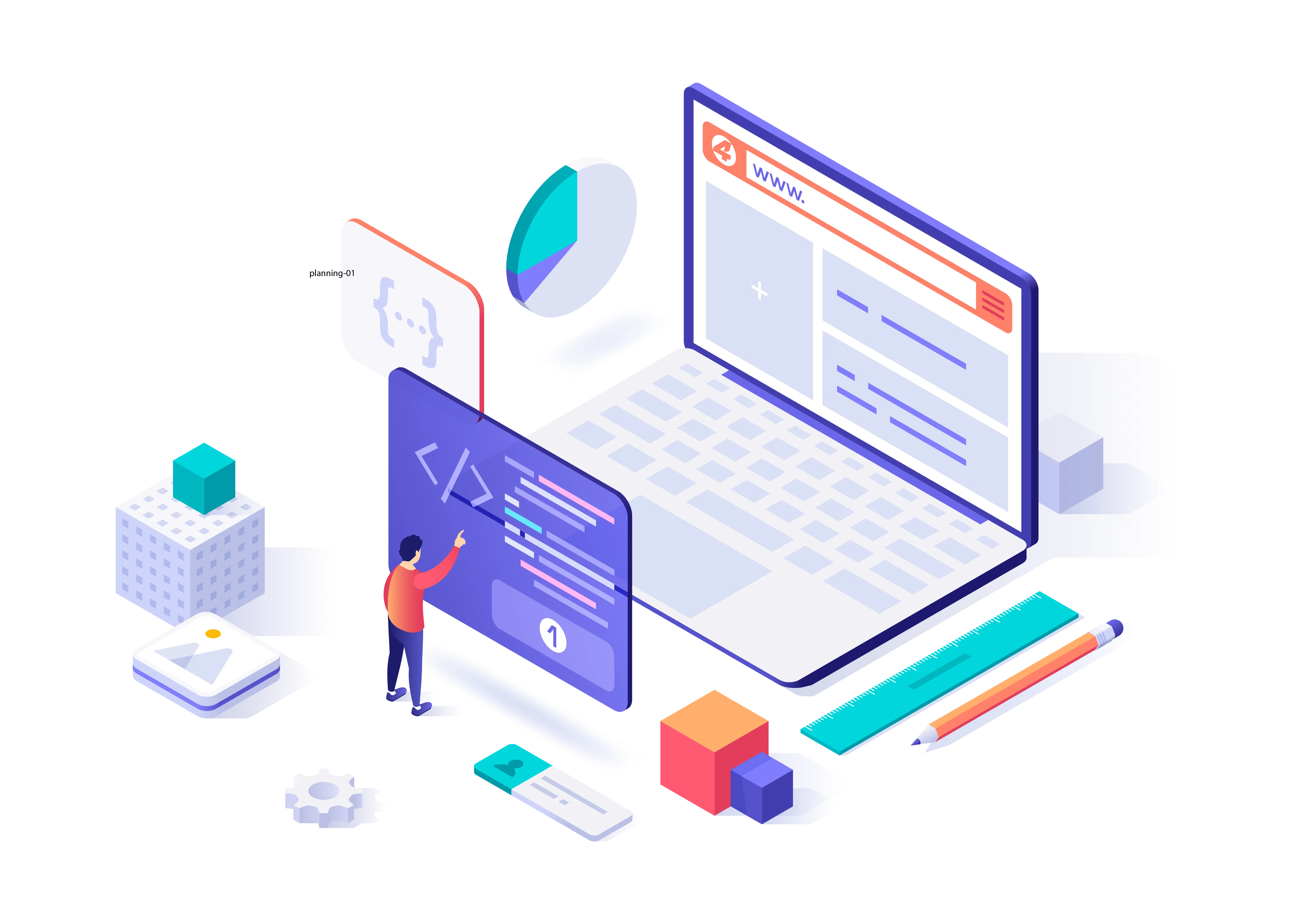 Web development and landing page design