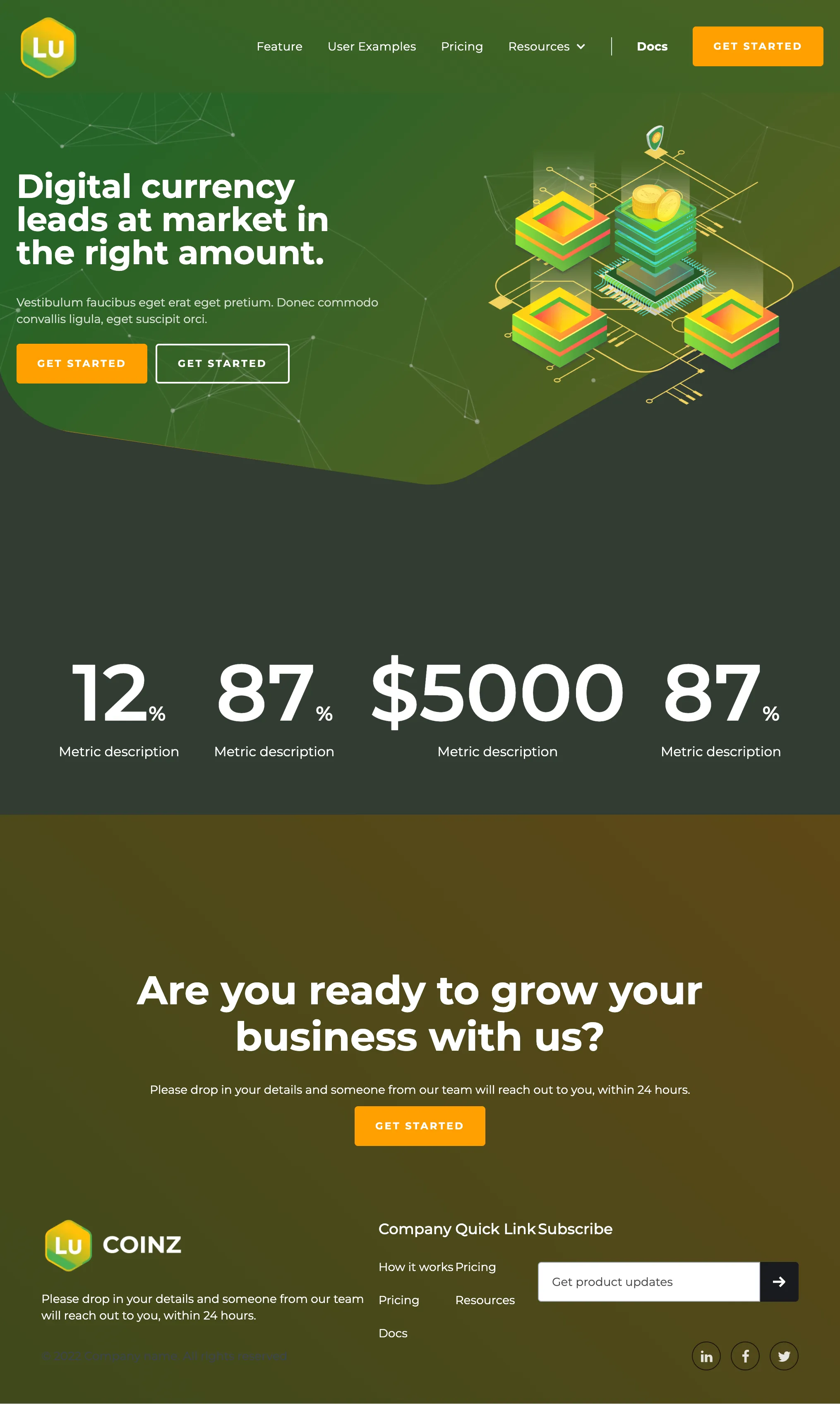 Landing page sample 3